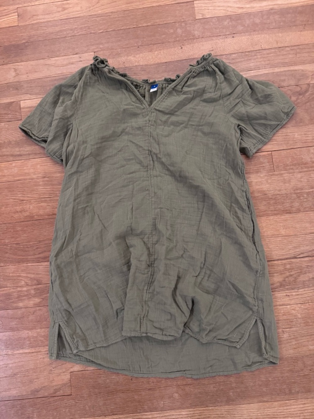 Old Navy Women's Olive Green Mini Shift Dress - Size M
 b26